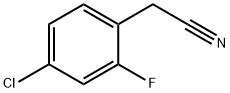 4-クロロ-2-フルオロフェニルアセトニトリル 化学構造式