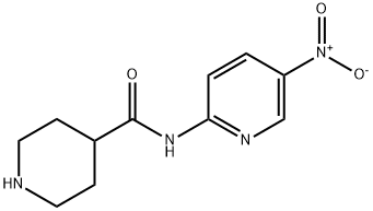 N-(5-硝基吡啶-2-基)哌啶-4-甲酰胺, 752944-99-3, 结构式
