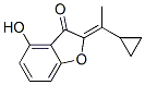 3(2H)-Benzofuranone, 2-(1-cyclopropylethylidene)-4-hydroxy- (9CI) Structure