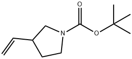 1-BOC-3-乙烯基吡咯烷, 753015-96-2, 结构式