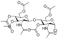 N,N'-DIACETYL-3,6,3',4',6'-PENTA-O-ACETYL-1-CHLOROCHITOBIOSIDE 化学構造式