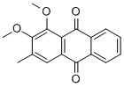 1,2-DIMETHOXY-3-METHYLANTHRAQUINONE Structure