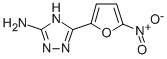 5-(5-ニトロフラン-2-イル)-1H-1,2,4-トリアゾール-3-アミン 化学構造式