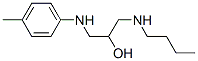 1-butylamino-3-[(4-methylphenyl)amino]propan-2-ol 化学構造式