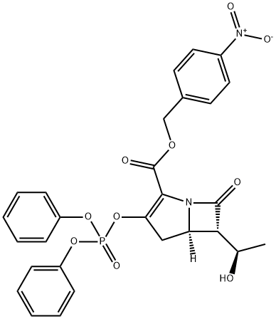 (5R,6S)-3-[(Diphenoxyphosphinyl)oxy]-6-[(1R)-1-hydroxyethyl]-7-oxo-1-azabicyclo[3.2.0]hept-2-ene-2-carboxylic acid (4-nitrophenyl)methyl ester