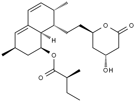 Structure of lovastatin Structure of lovastatin