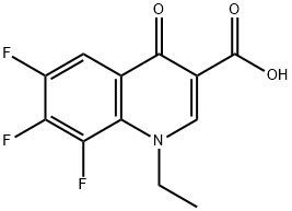 1-Ethyl-6,7,8-trifluoro-1,4-dihydro-4-oxo-2-quinolinecarboxylic acid  Structure