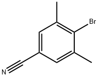 4-溴-3,5-二甲基苯腈,75344-77-3,结构式