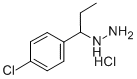 (p-Chloro-alpha-ethylbenzyl)hydrazine hydrochloride Structure