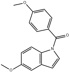 5-methoxy-1-(4-methoxybenzoyl)-1H-indole Struktur