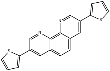 3,8-二(噻吩-2-基)-1,10-菲罗啉,753491-32-6,结构式