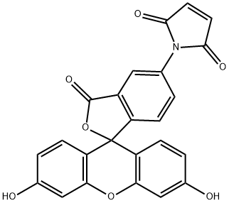 フルオレセイン-5-マレイミド 化学構造式