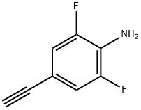 4-乙炔基-2,6-二氟苯胺 结构式