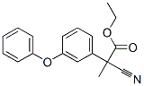 ETHYL A-(M-PHENOXYPHENYL)-A-CUANOPRO PIONATE Structure