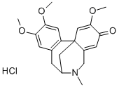 3H-7,12b-Methanodibenz(c,e)azocin-3-one, 5,6,7,8-tetrahydro-6-methyl-2 ,10,11-trimethoxy-hydrochloride, (+-)- Structure