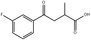 2-METHYL-4-OXO-4-(3'-FLUOROPHENYL)BUTYRIC ACID Struktur