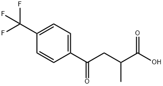 2-METHYL-4-OXO-4-(4'-TRIFLUOROMETHYLPHENYL)BUTYRIC ACID Structure