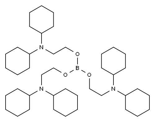 tris[2-(dicyclohexylamino)ethyl] borate  Struktur