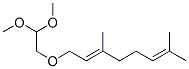 (E)-1-(2,2-dimethoxyethoxy)-3,7-dimethylocta-2,6-diene Struktur