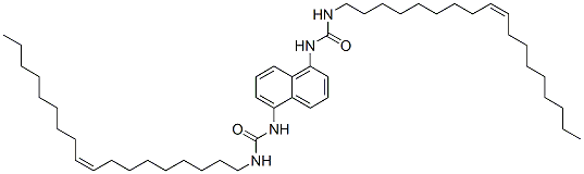 N,N''-(1,5-ナフタレンジイル)ビス[N'-[(Z)-9-オクタデセニル]尿素] 化学構造式