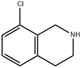 8-クロロ-1,2,3,4-テトラヒドロイソキノリン 化学構造式