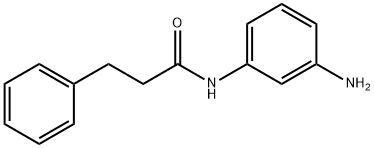 N-(3-アミノフェニル)-3-フェニルプロパンアミド 化学構造式