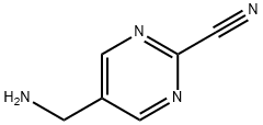 2-Pyrimidinecarbonitrile, 5-(aminomethyl)- (9CI) Struktur