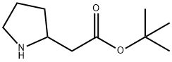 吡咯烷-2-乙酸叔丁酯 结构式