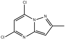 5,7-二氯-2-甲基吡唑并[1,5-A]嘧啶, 754211-02-4, 结构式