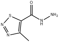 4-メチル-1,2,3-チアジアゾール-5-カルボヒドラジド 化学構造式