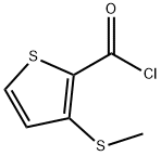 2-Thiophenecarbonylchloride,3-(methylthio)-(9CI) Struktur