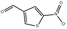 2-ニトロチオフェン-4-カルボキシアルデヒド 化学構造式
