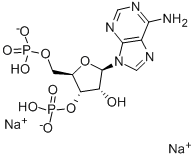 3'-PHOSPHOADENOSINE 5'-PHOSPHATE Structure