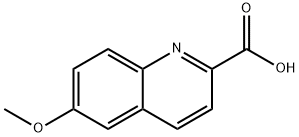 6-メトキシキノリン-2-カルボン酸 化学構造式