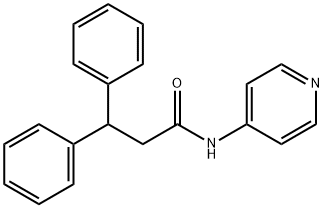 3,3-diphenyl-N-(4-pyridyl)propionamide Struktur