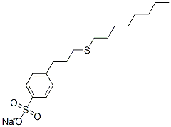 p-[3-(オクチルチオ)プロピル]ベンゼンスルホン酸ナトリウム 化学構造式