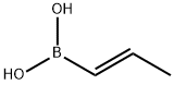 TRANS-1-プロペン-1-イルボロン酸 化学構造式