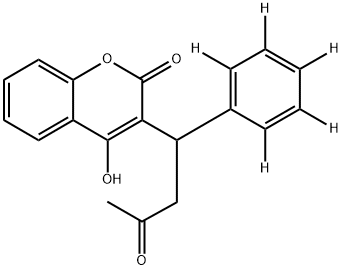 ワルファリン‐D5 化学構造式