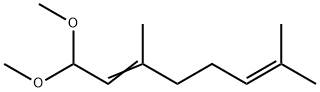 1,1-Dimethoxy-3,7-dimethylocta-2,6-diene Struktur