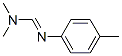 N,N-Dimethyl-N'-(4-methylphenyl)formamidine Structure