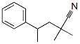 Benzenebutanenitrile,α,α,γ-trimethyl- Structure