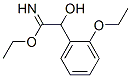 Benzeneethanimidic  acid,  2-ethoxy--alpha--hydroxy-,  ethyl  ester  (9CI) 结构式