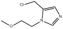 5-(クロロメチル)-1-(2-メトキシエチル)-1H-イミダゾール HYDROCHLORIDE 化学構造式