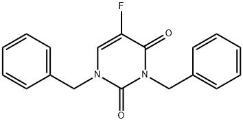 1,3-Dibenzyl-5-fluorouracil Struktur