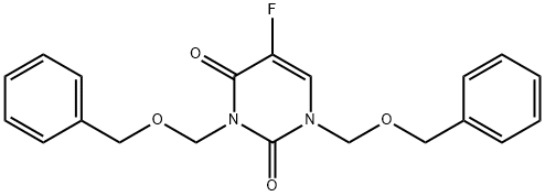 1,3-Di(benzyloxymethyl)-5-fluorouracil Structure