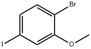 1-ブロモ-4-ヨード-2-メトキシベンゼン 化学構造式