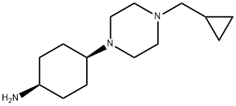 (1S,4S)-4-(4-(环丙基甲基)哌嗪-1-基)环己胺 结构式