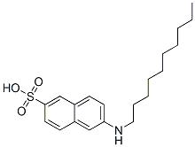 2-(N-decyl)aminonaphthalene-6-sulfonic acid Struktur