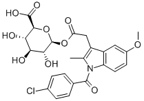 INDOMETHACIN ACYL-B-D-GLUCURONIDE Struktur