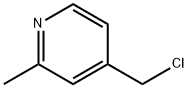 4-(CHLOROMETHYL)-2-METHYLPYRIDINE, 75523-42-1, 结构式